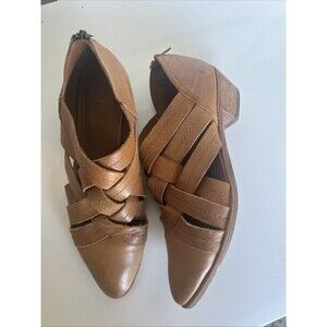 Frye Ray Huarache Tan Nude Woven Bootie Shootie Size 10 Western Boho Artsy